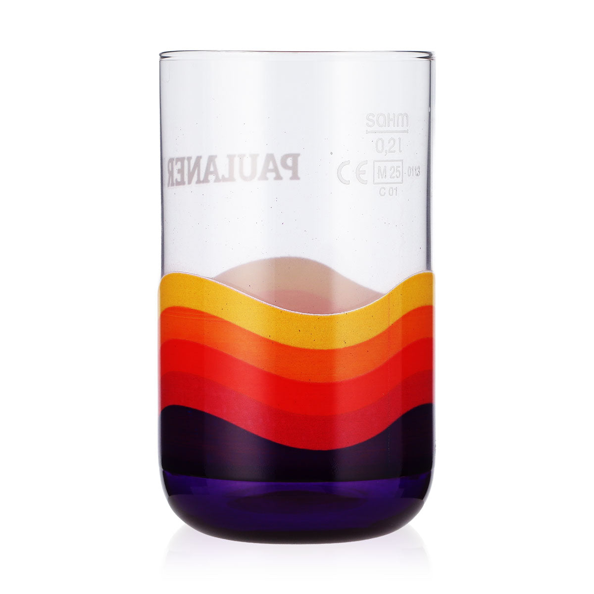 Paulaner Cola-Mix Softdrink Glas 0,2l Becher Boden Rund - neues Design Sahm – Ansicht 3