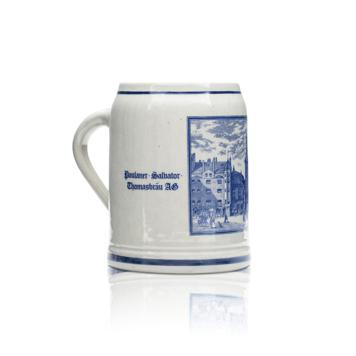 Paulaner Sammler Glas 0,5l Bier Ton Stein Krug Humpen Seidel Gläser Salvator