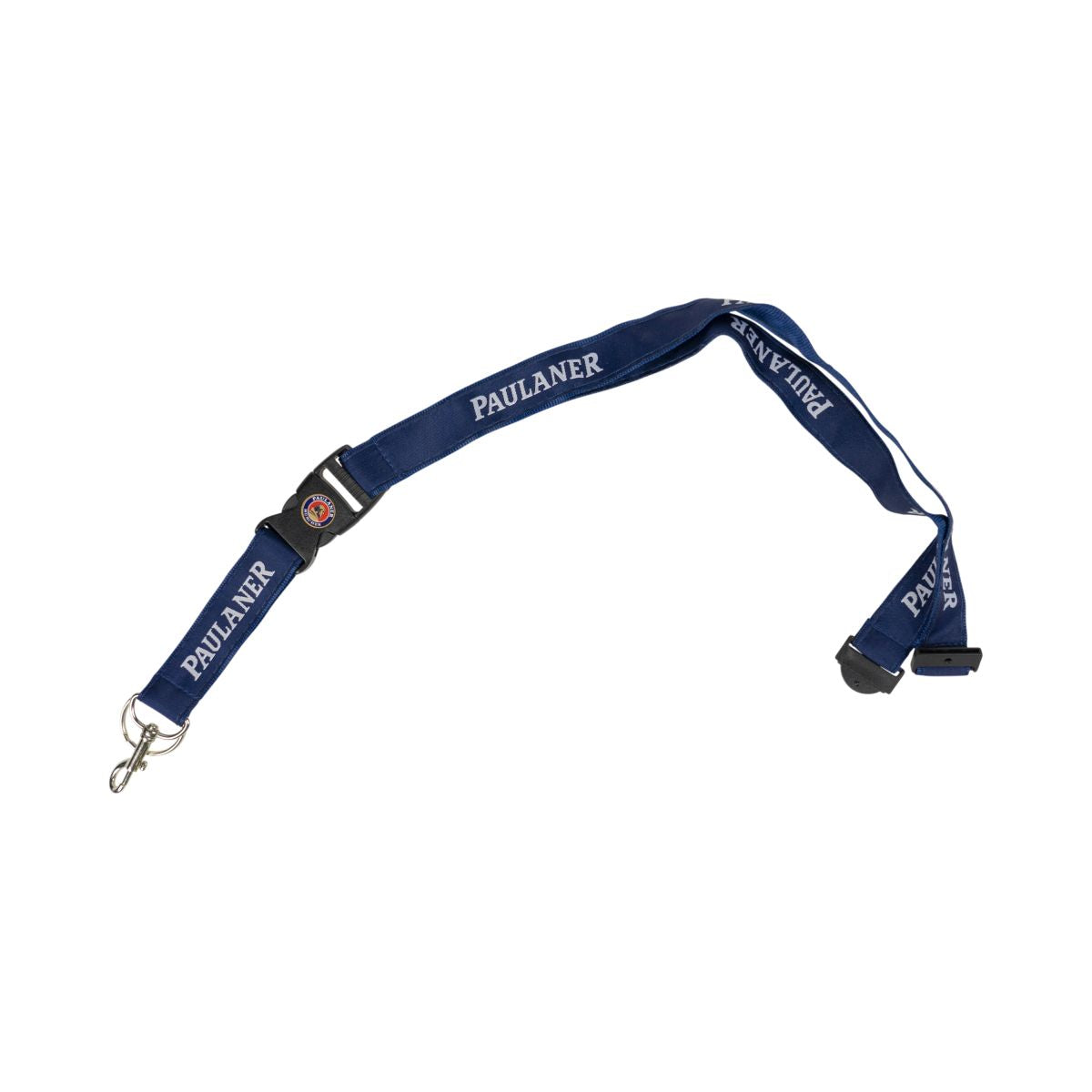 Paulaner Schlüsselband Lanyard Batchholder Blau Karabiner Clip Accessoir Kette