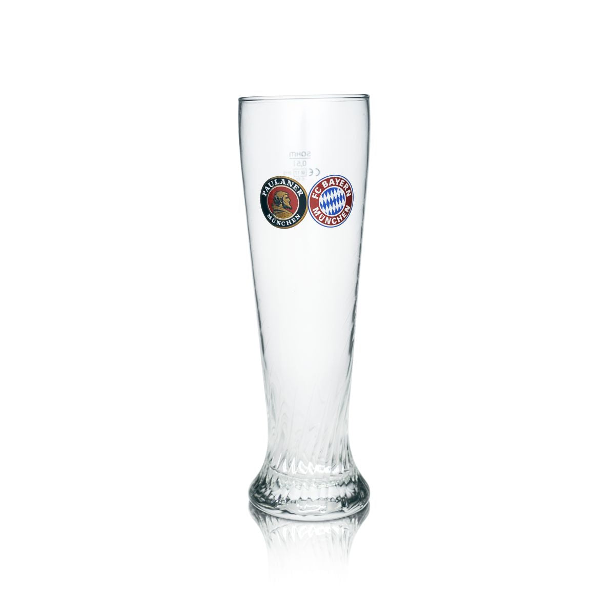 Paulaner Weißbierglas 0,5l FC Bayern München Sammler Weizengläser Sonderedition