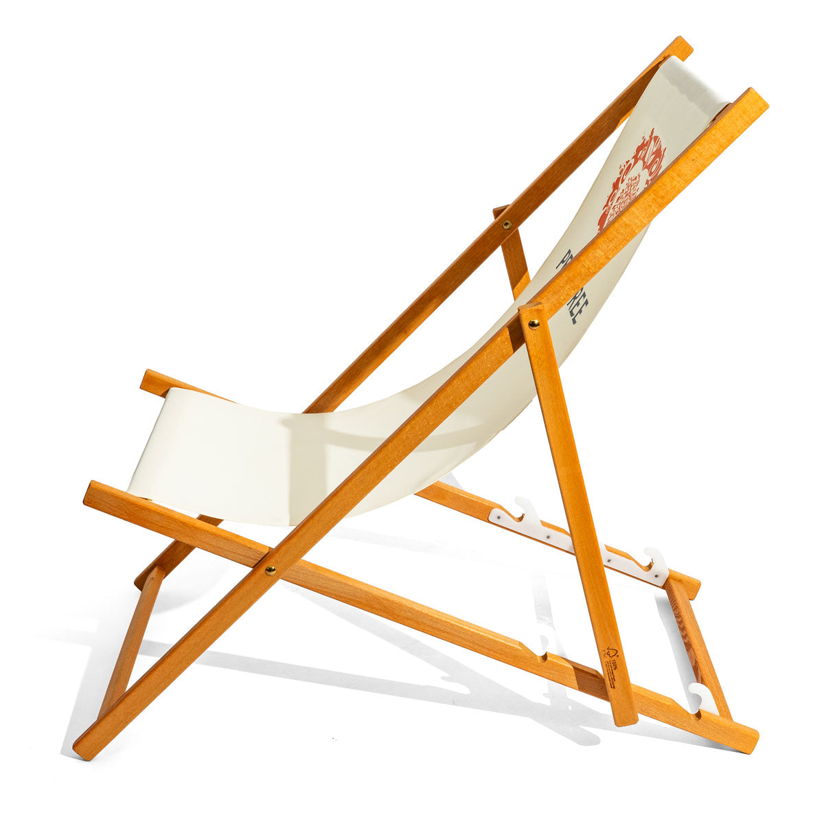 Peachtree Likör Liegestuhl Strandstuhl Beachliege Beachstuhl Buchenholz Echtholzrahmen – Ansicht 3