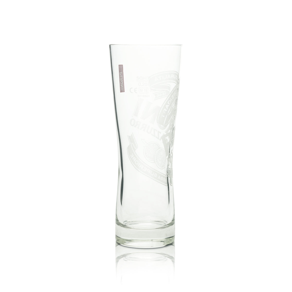 Peroni Bier Glas 0,25l Becher 1/2 PINT Beer Gläser Stange Italien Nastro Azzurro – Ansicht 2