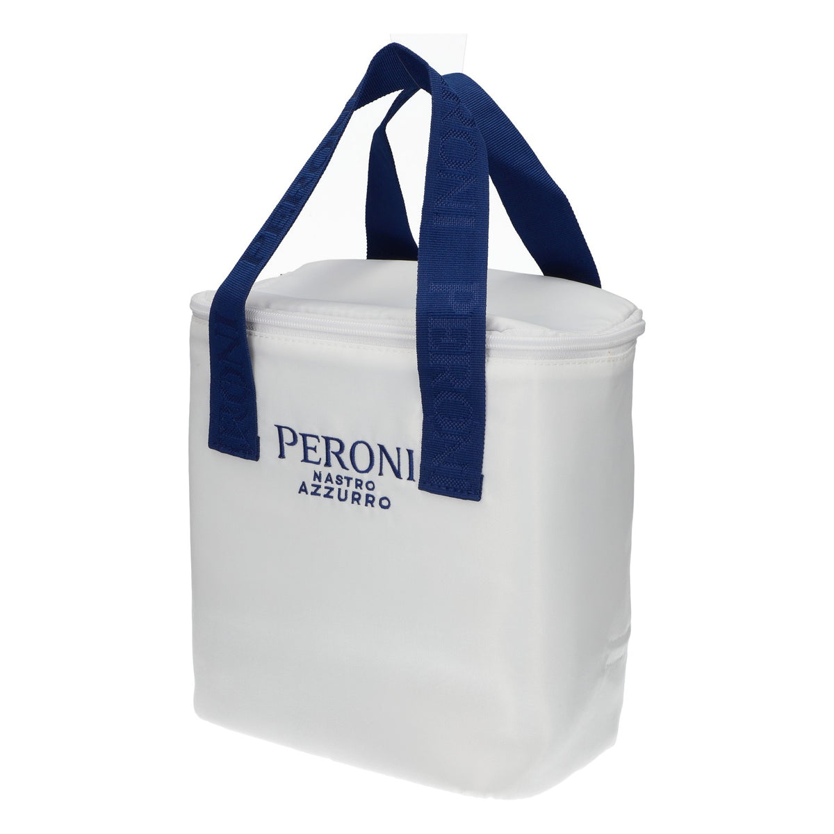 Peroni Bier Kühltasche weiß Polyester Nastro Azzurro neu