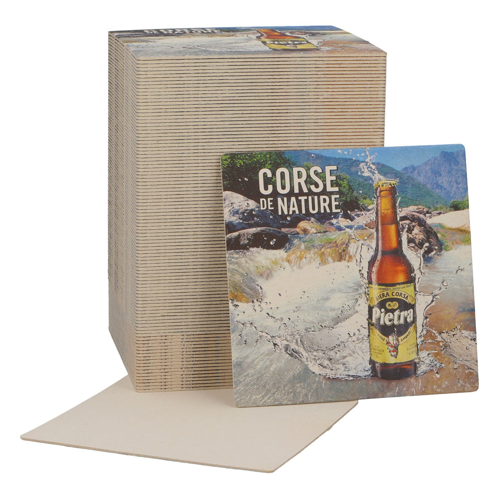 Pietra Bier Bierdeckel Untersetzer Corse de Nature neu Papier bunt Coaster