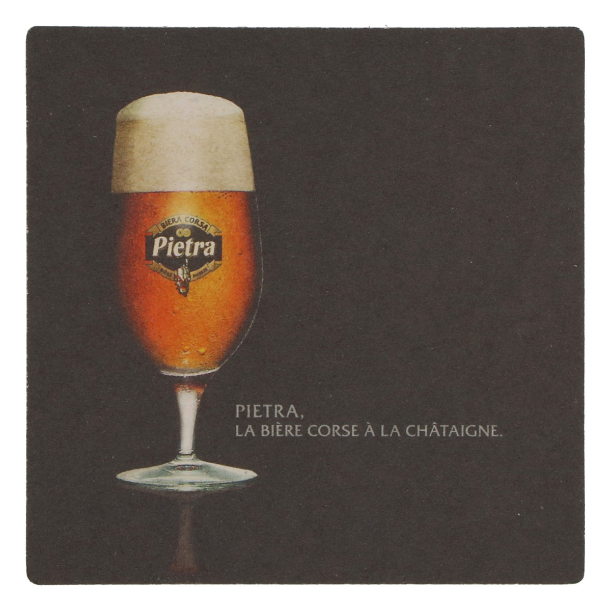 Pietra Bier Bierdeckel Untersetzer neu Papier schwarz Coaster Glasuntersetzer – Ansicht 3