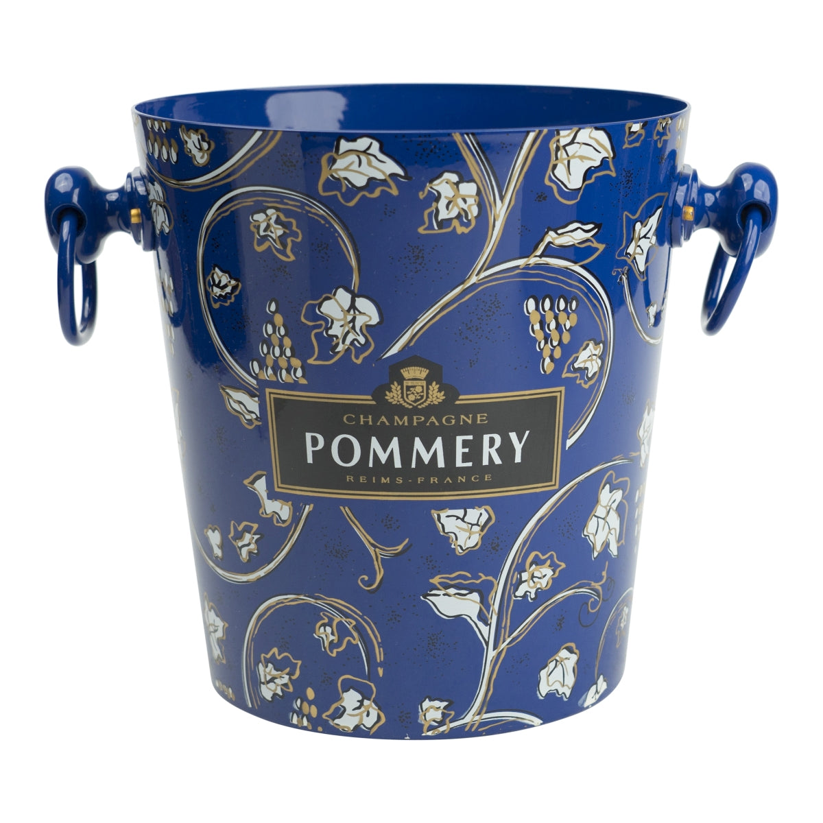 Pommery Champagner Flaschenkühler Eiseimer Metall Eiswürfel Flaschen Cooler