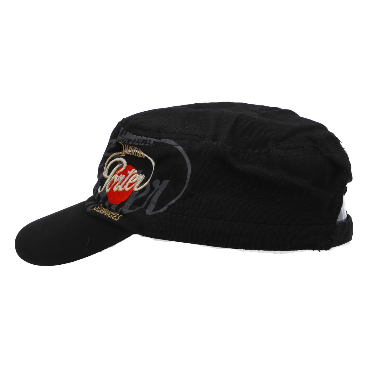 Porter Bier Mütze Kappe Armycap Baseballcap Liberal Schwarz – Ansicht 2