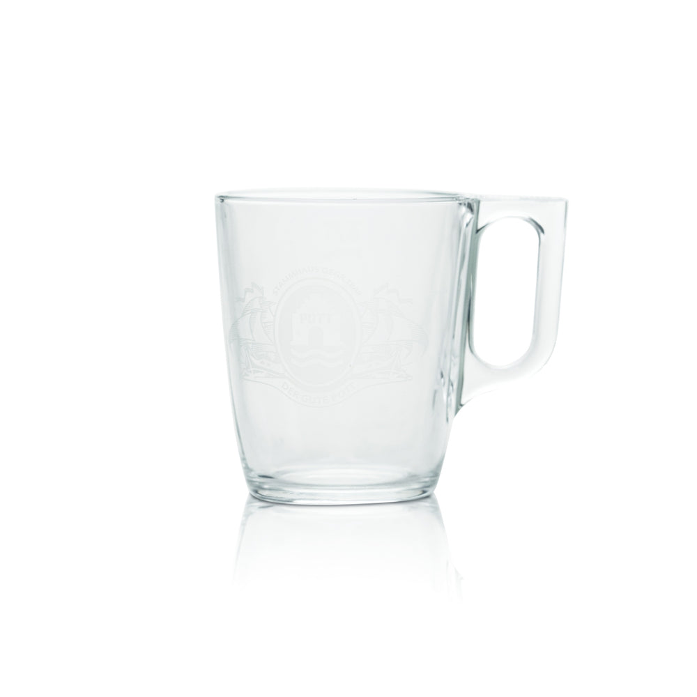 Pott Glühwein Glas 0,25l Thermo Henkel Tasse Schuss Rum Weihnachtsmarkt Advent