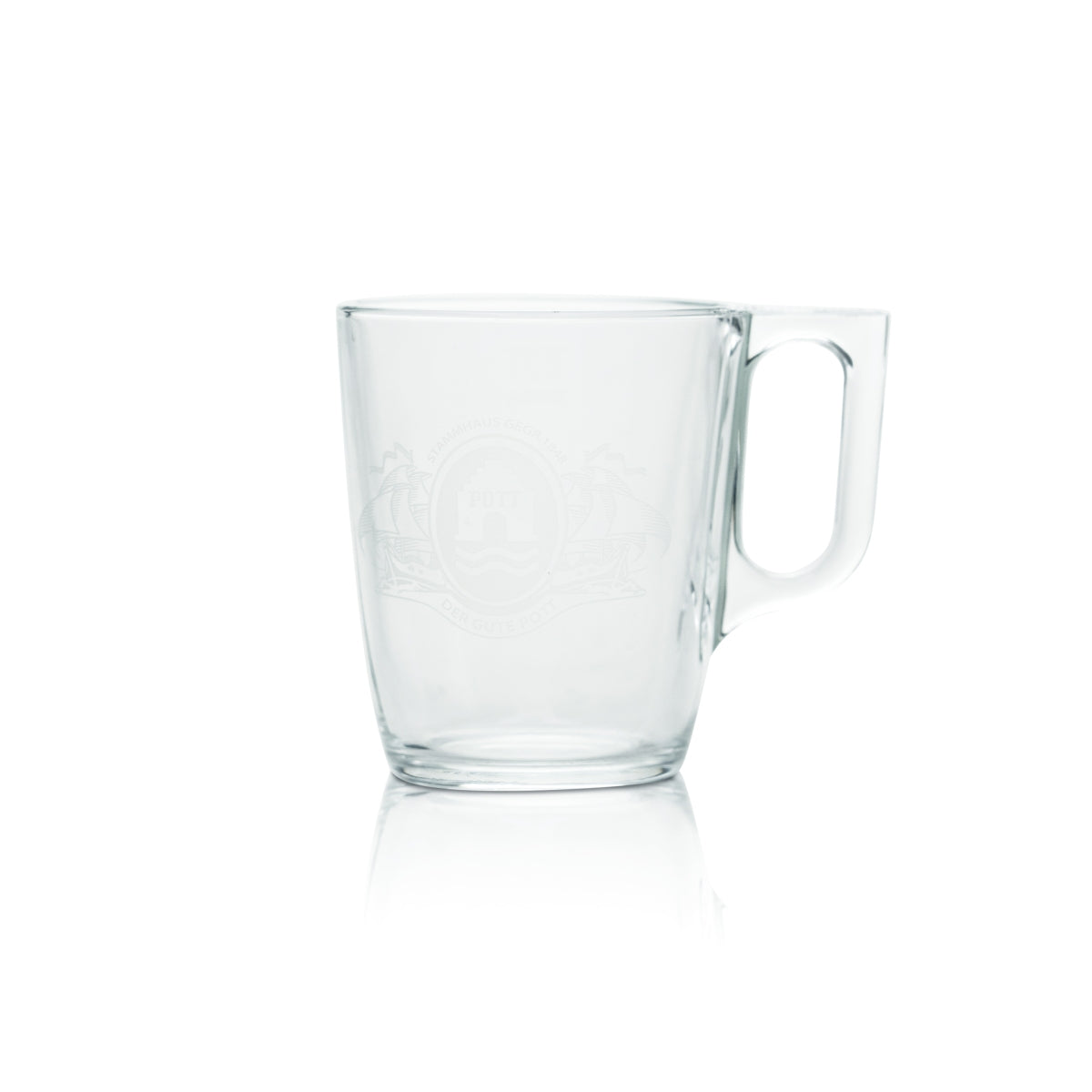 Pott Glühwein Glas 0,25l Thermo Henkel Tasse Schuss Rum Weihnachtsmarkt Advent
