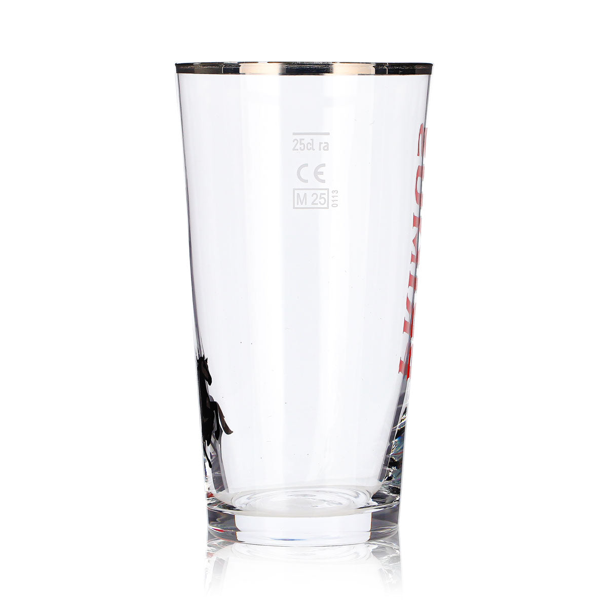Primus Bier Glas 0,25l Becher Platinrand Reiter Logo Rastal – Ansicht 5