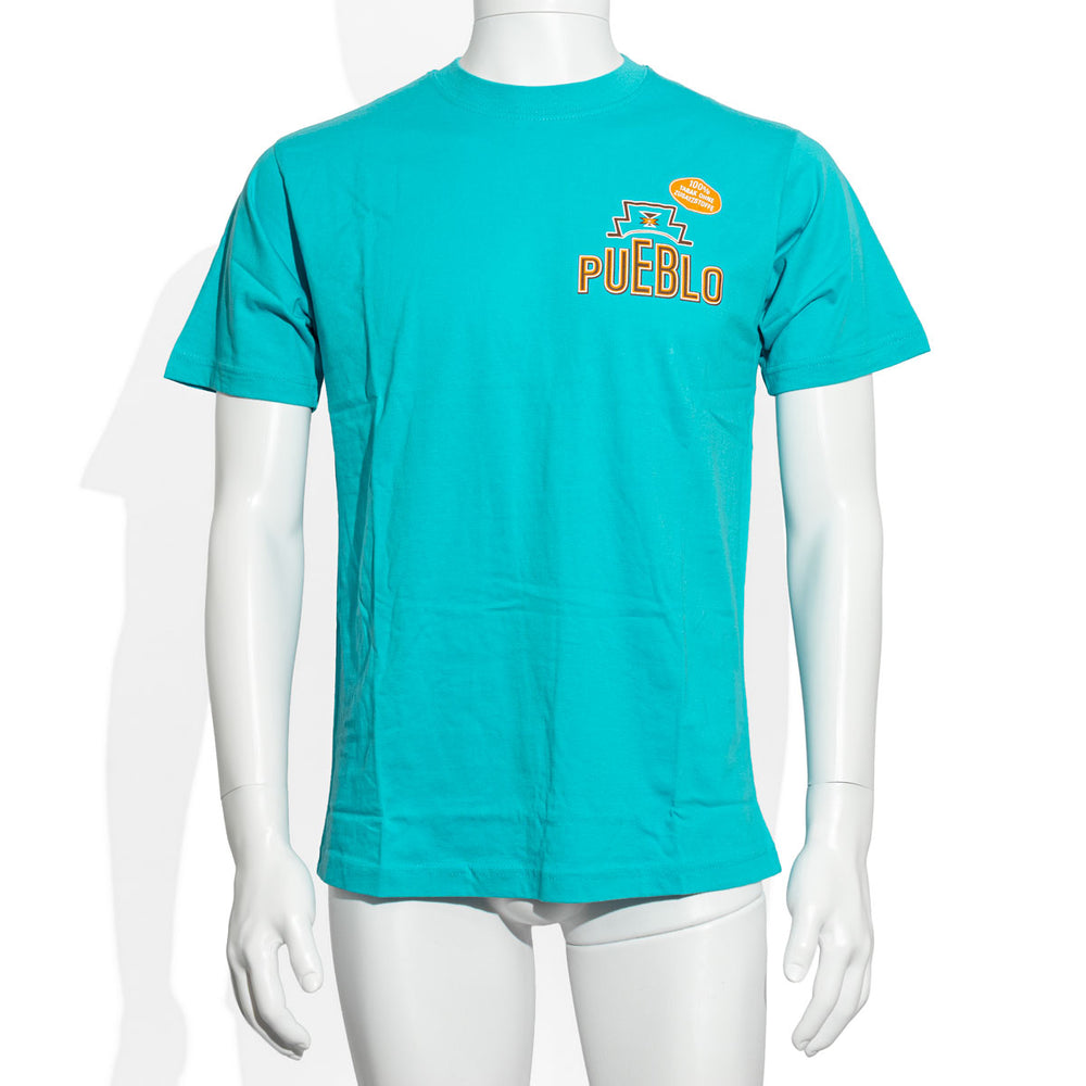 Pueblo Zigaretten T-Shirt Shirt Freizeitsshirt Sommershirt Hellblau Größe M