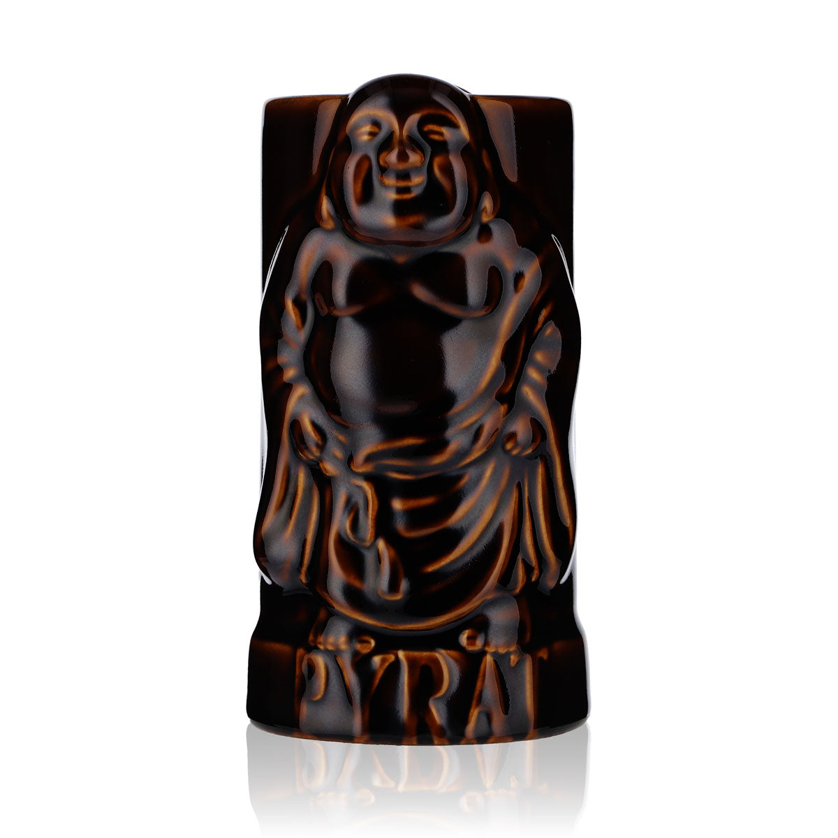 Pyrat XO Reserve Rum Keramik Buddah Tiggi Glas Rumgläser 0,49l Becher