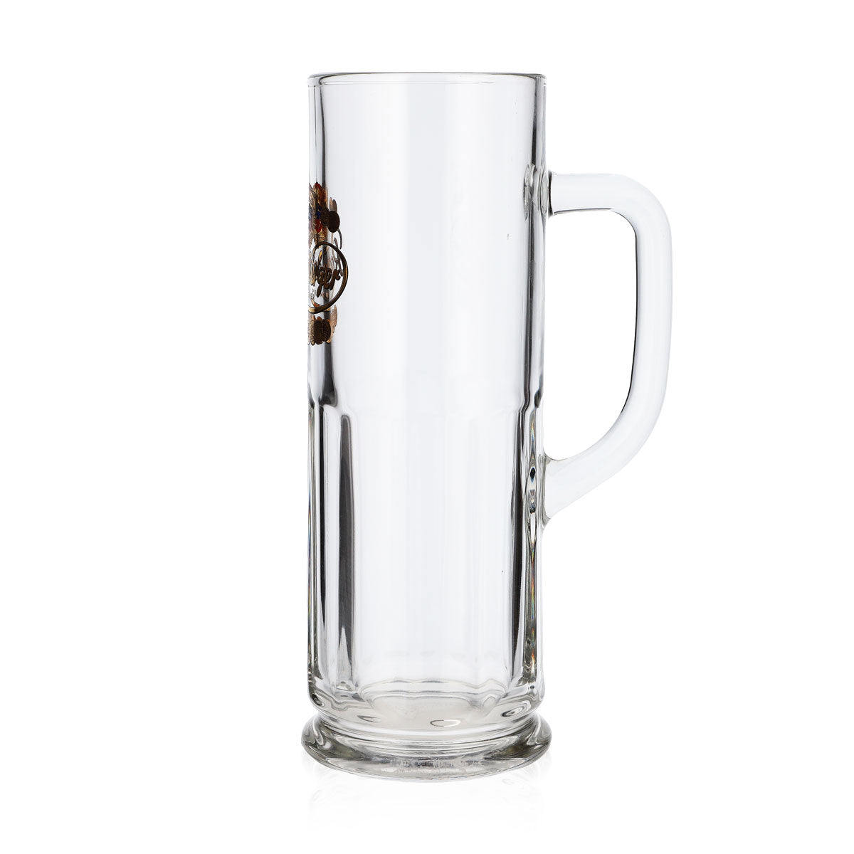 Radeberger Bier Glas 0,5l Krug goldenes Logo mit oberen Wappen – Ansicht 5
