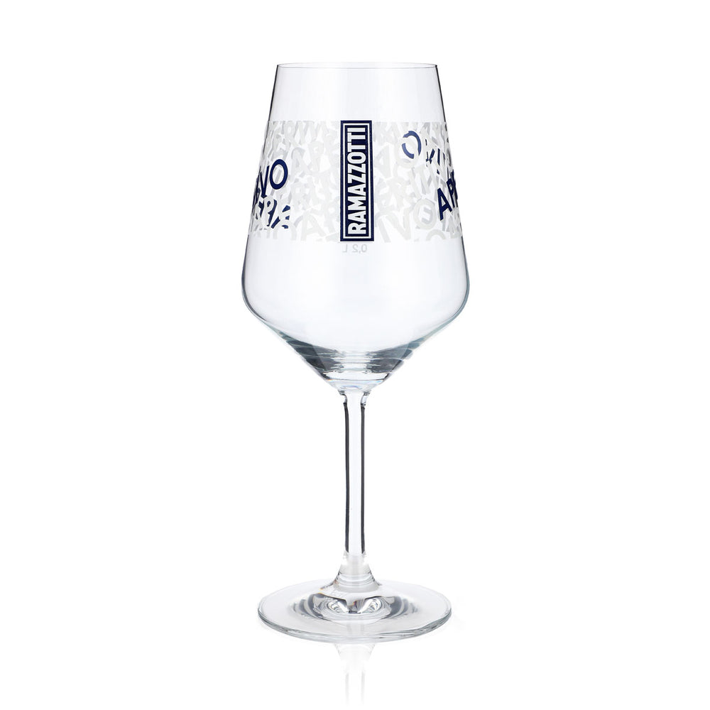 Ramazzotti Likör Glas 0,2l Stielgläser Cocktail Weinglas Aperitivo Aufdruck