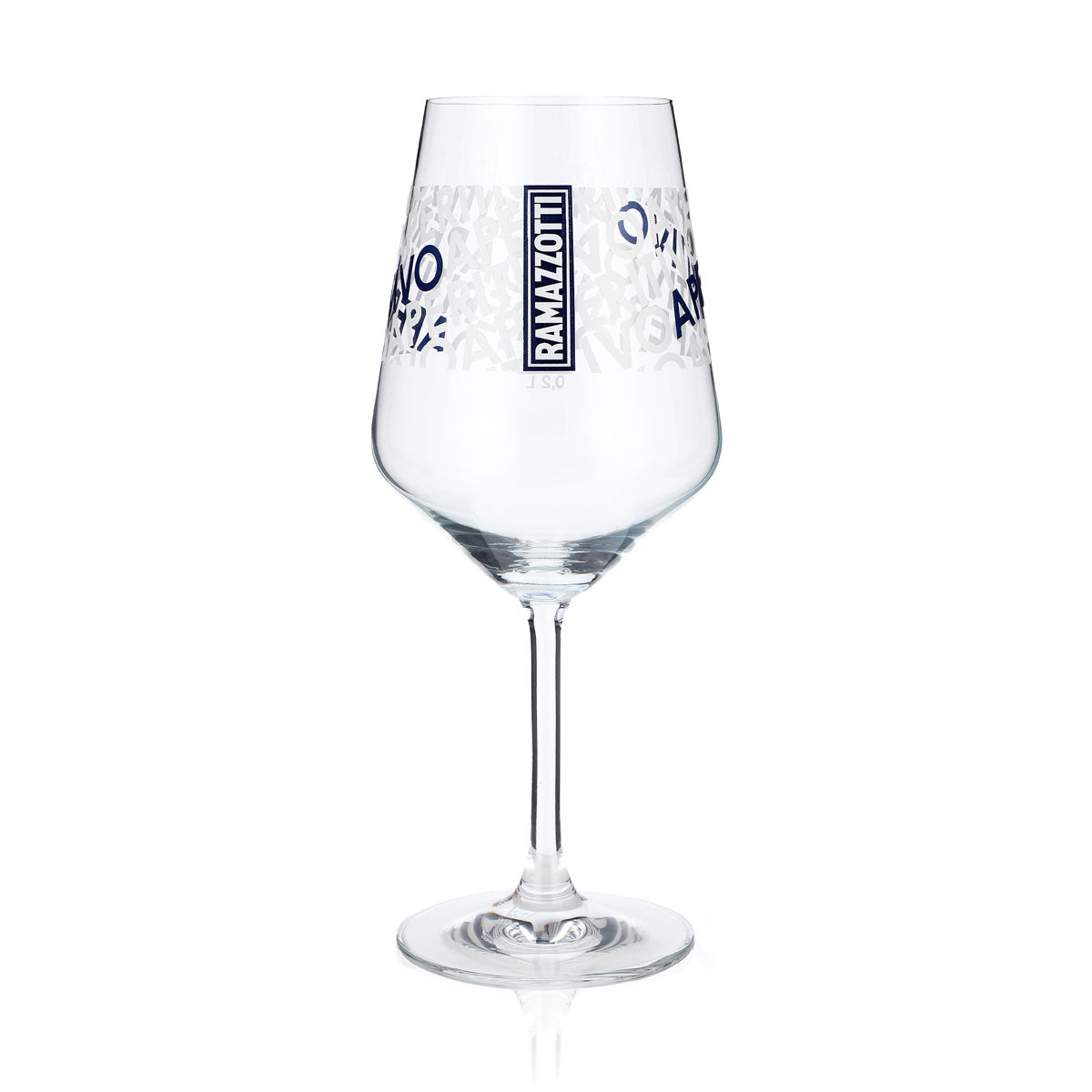 Ramazzotti Likör Glas 0,2l Stielgläser Cocktail Weinglas Aperitivo Aufdruck