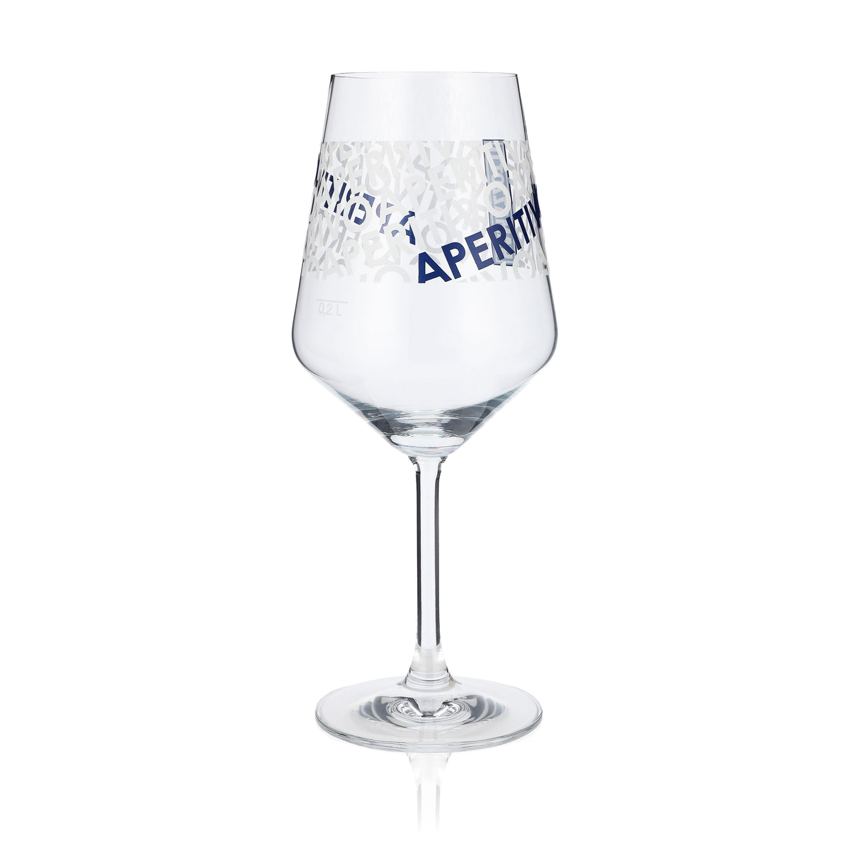 Ramazzotti Likör Glas 0,2l Stielgläser Cocktail Weinglas Aperitivo Aufdruck – Ansicht 3
