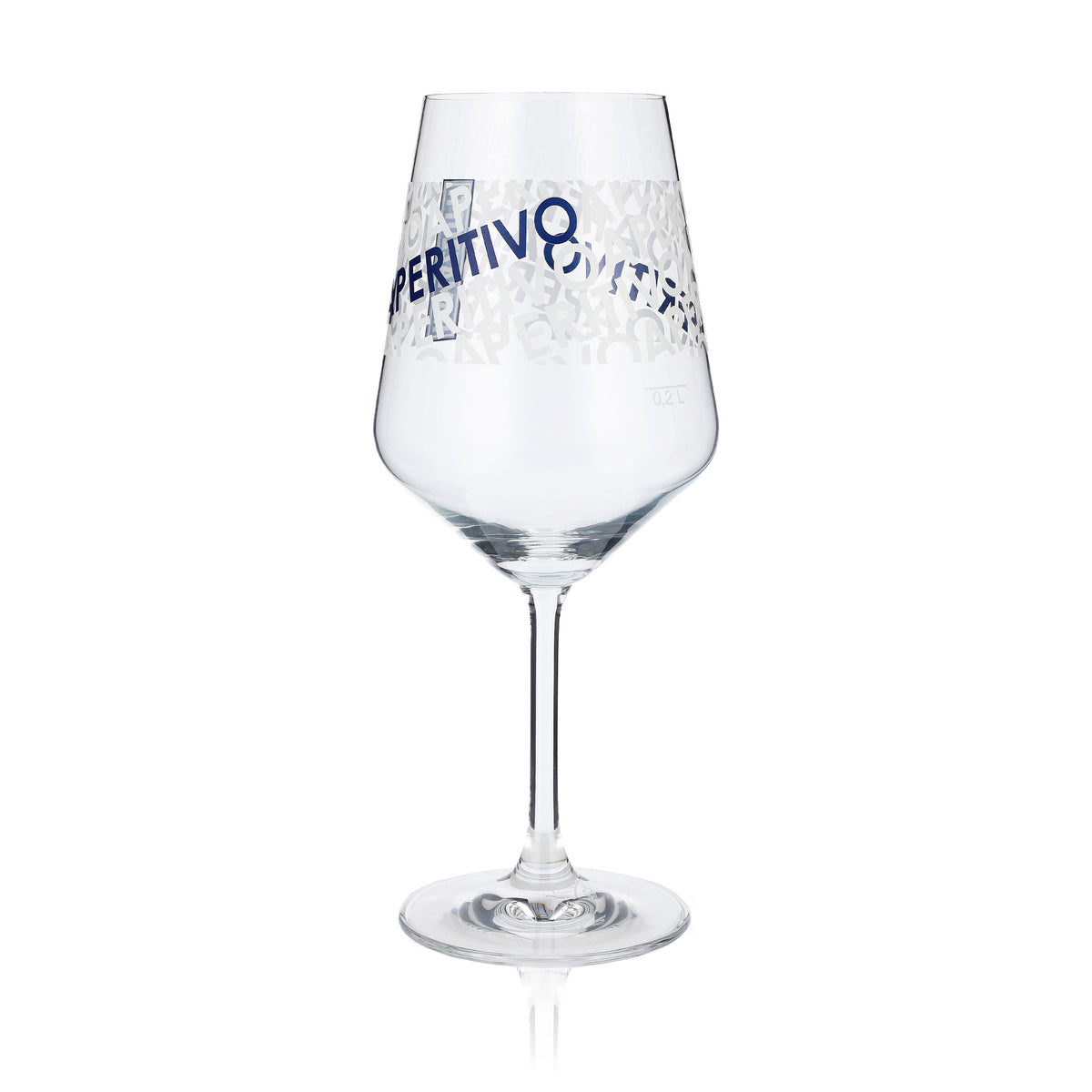 Ramazzotti Likör Glas 0,2l Stielgläser Cocktail Weinglas Aperitivo Aufdruck – Ansicht 4