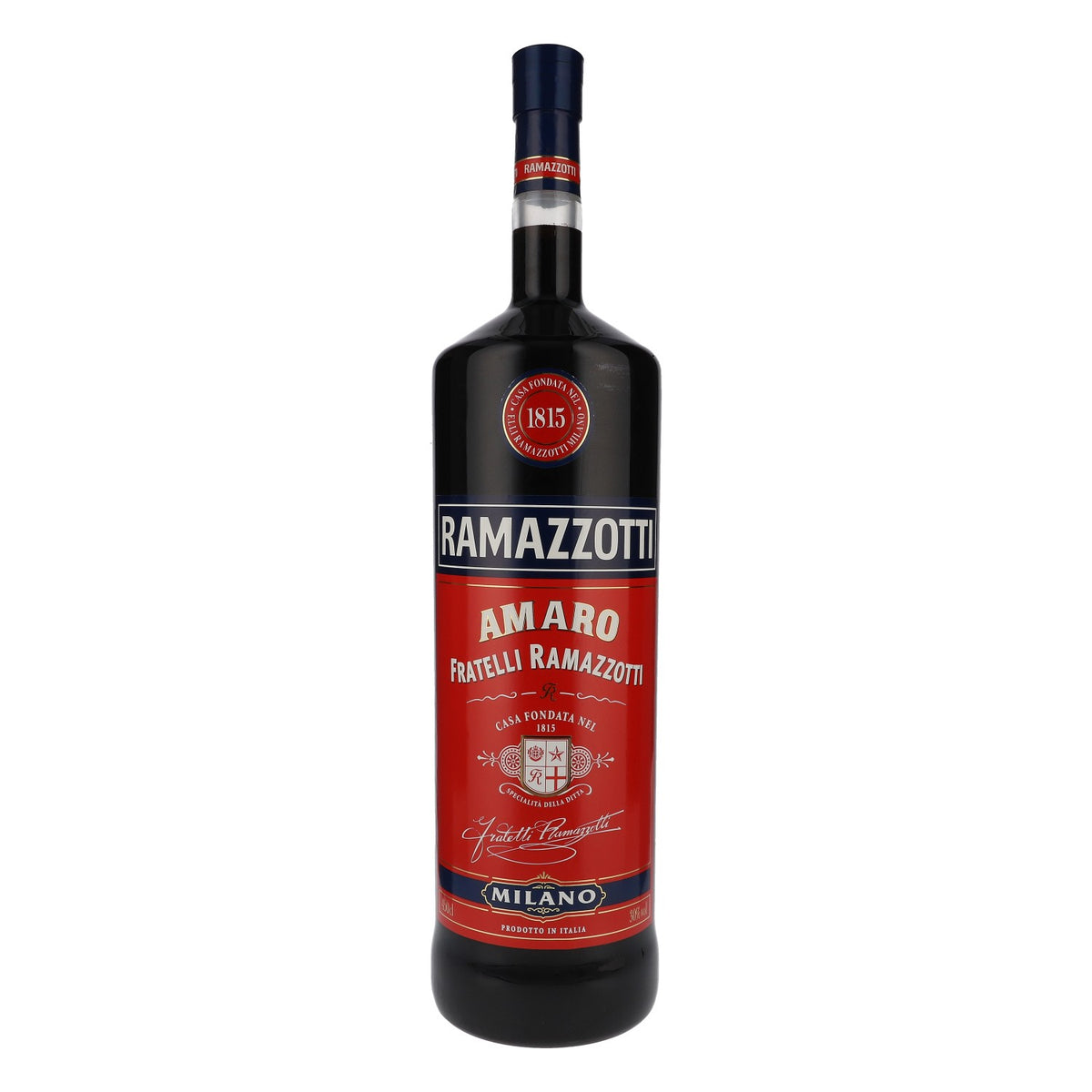 Ramazzotti Likör LEERE Echtglas Dekoflasche 4,5l Showflasche Showbottle