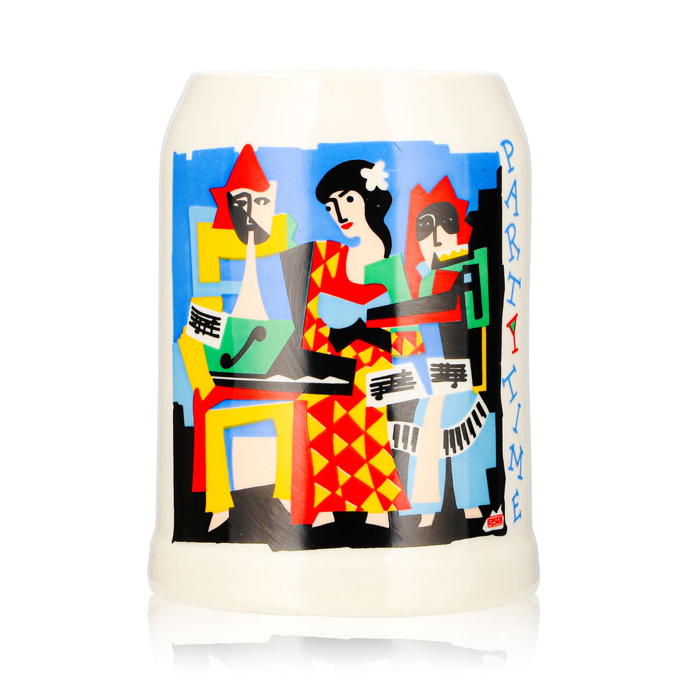 Rastal Bier Glas 0,5l Tonkrug Partytime bunt Ton