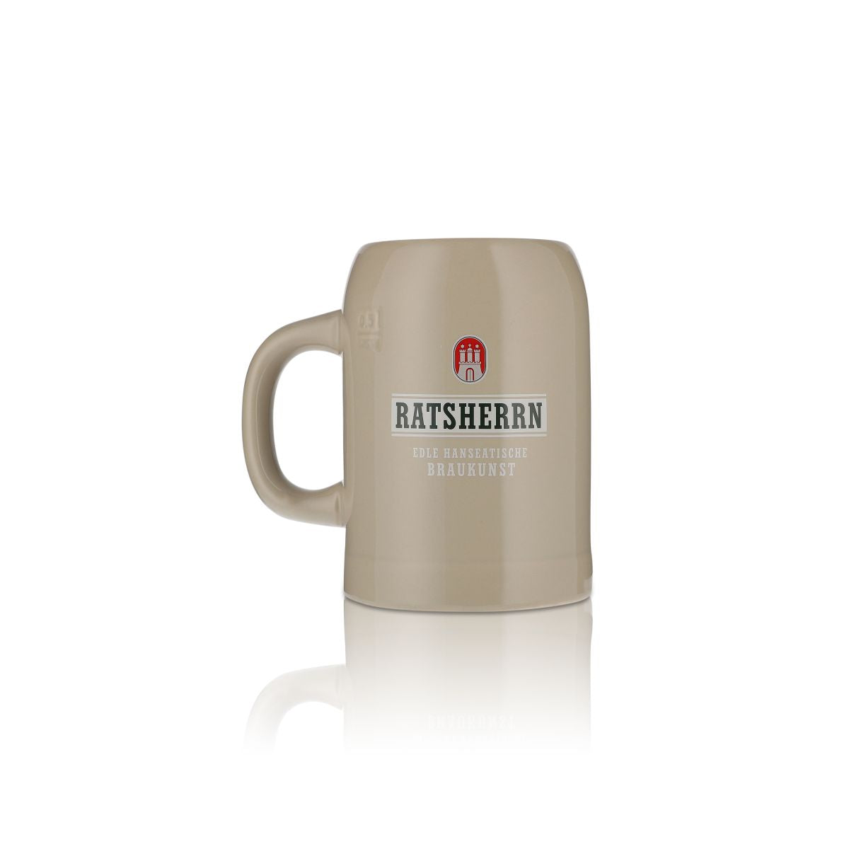 Ratsherrn Pils Glas 0,5l Bierkrug Humpen Seidel Gläser Steingut Fleeten-Kieker