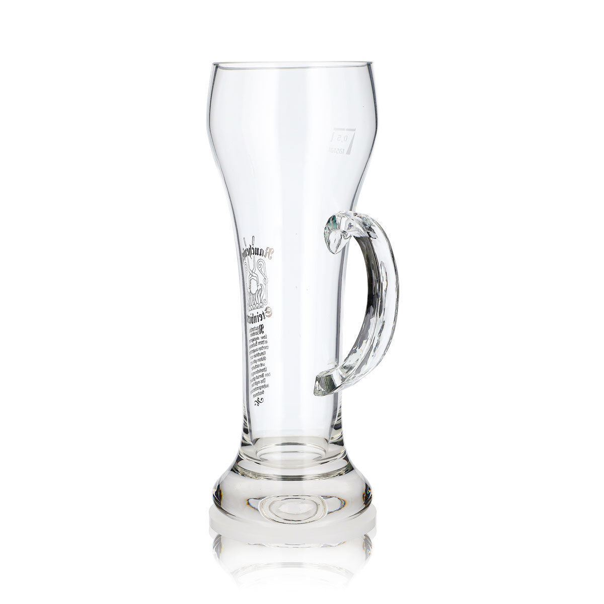 Rauchenfels Bier Glas 0,5l Pokal Mit Henkel Rastal – Ansicht 4