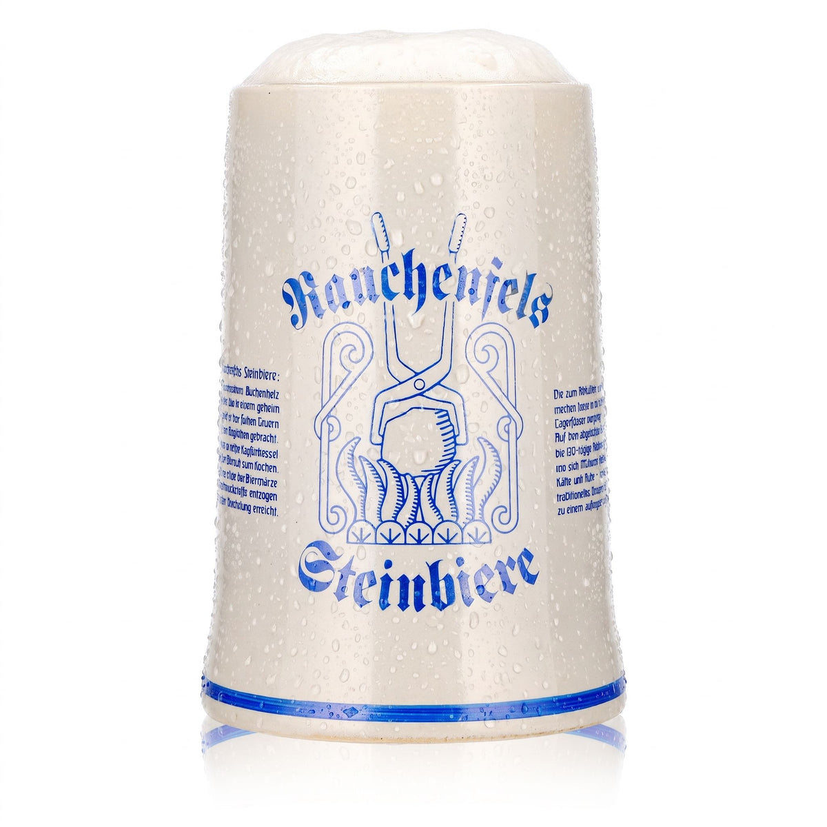 Rauchenfels Bier Glas Tonkrug 0,3l Bierseidel Bierhumpen Steinbiere Steingut