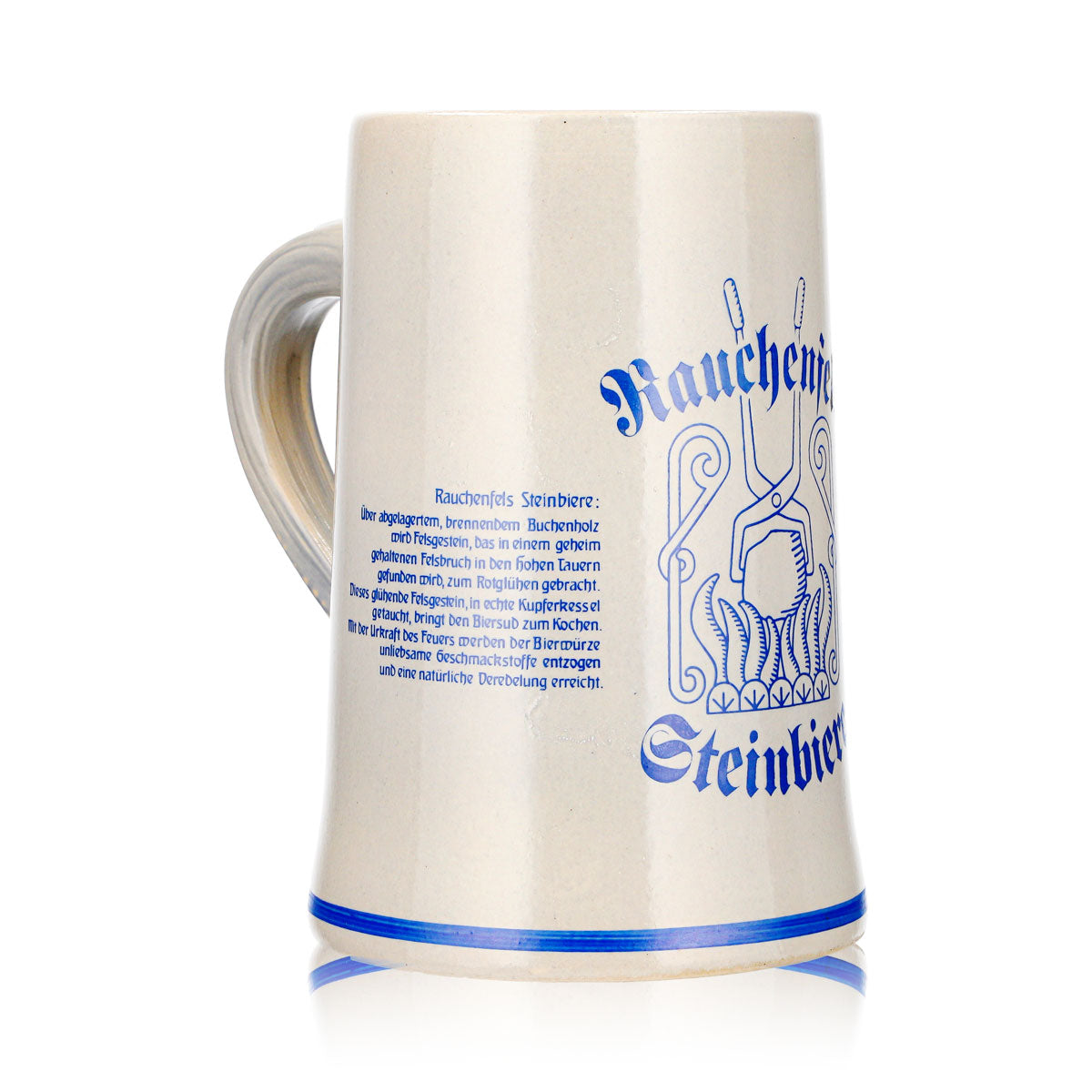 Rauchenfels Bier Glas Tonkrug 0,3l Bierseidel Bierhumpen Steinbiere Steingut – Ansicht 3