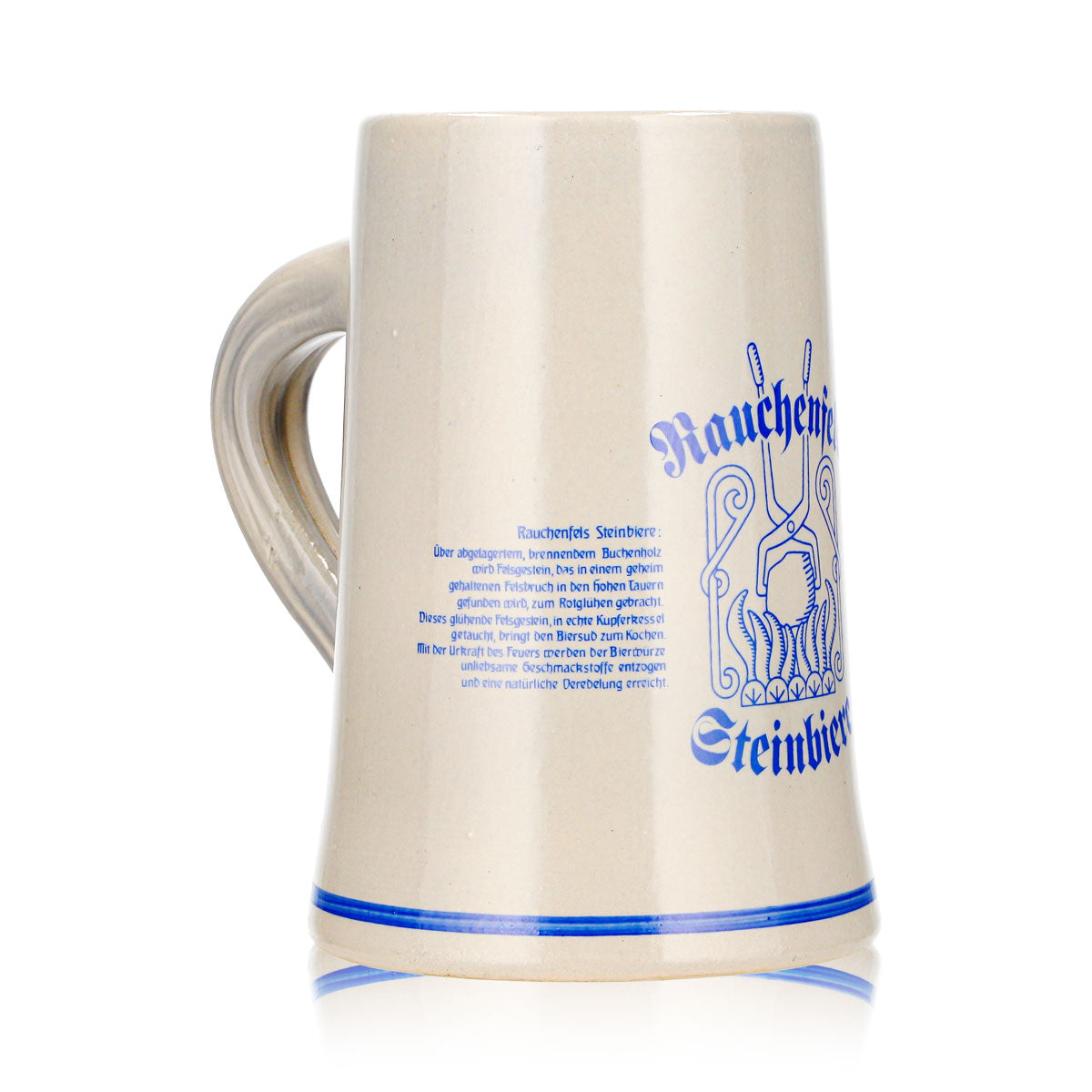 Rauchenfels Bier Glas Tonkrug 0,3l Bierseidel Bierhumpen Steinbiere Steingut – Ansicht 3