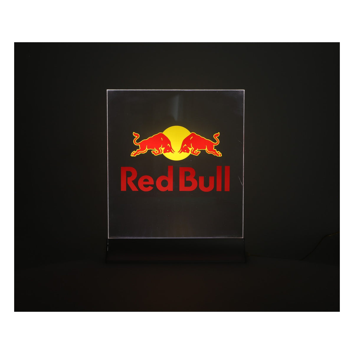 Red Bull Energy LEDLeuchtreklame Leuchtwerbung 31x25cm Silber Boden – Ansicht 6