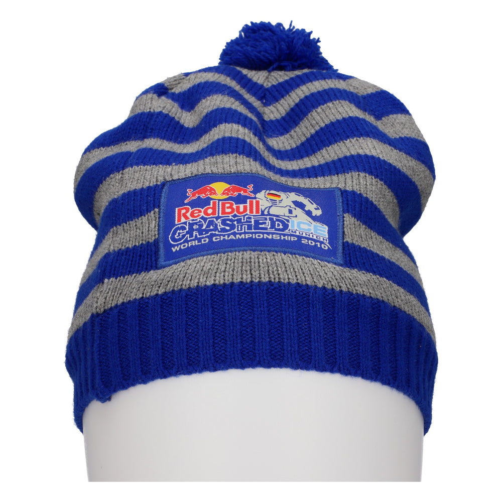 Red Bull Energy Wollmütze Crashed Ice World Championship 2010 blau/grau