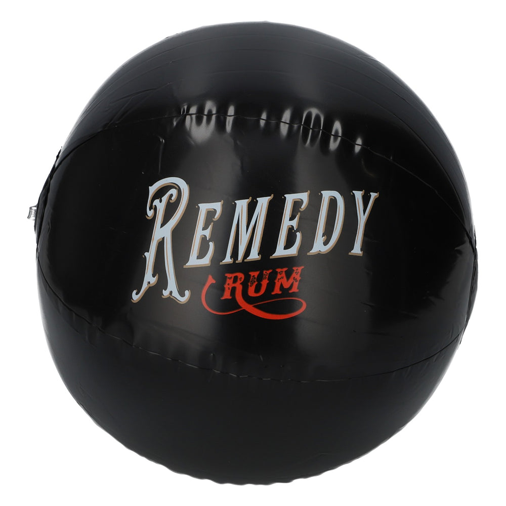Remedy Rum Wasserball Strandball Beachball schwarz 14cm Strandball Freizeit