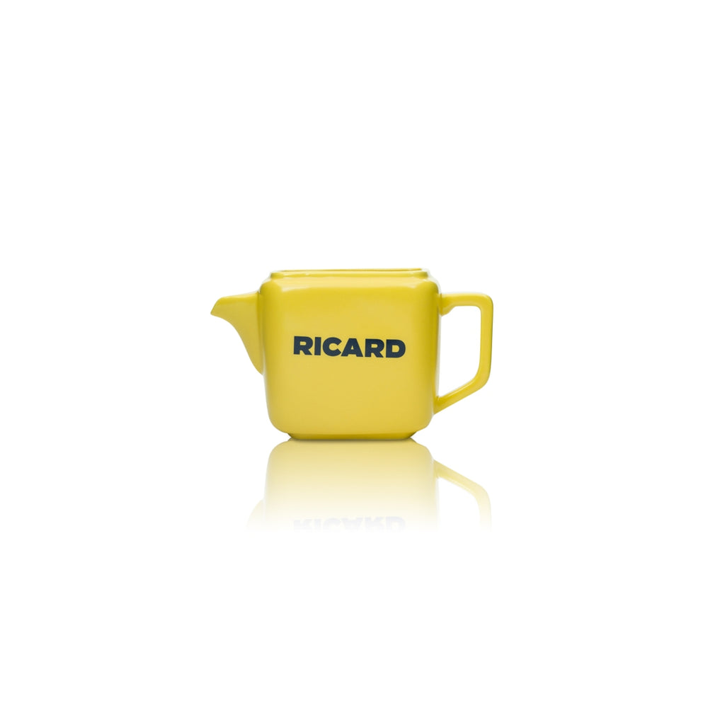 Ricard Anisette Karaffe 0,2l Pitcher Krug Kanne Gläser Ausgießer Keramik gelb