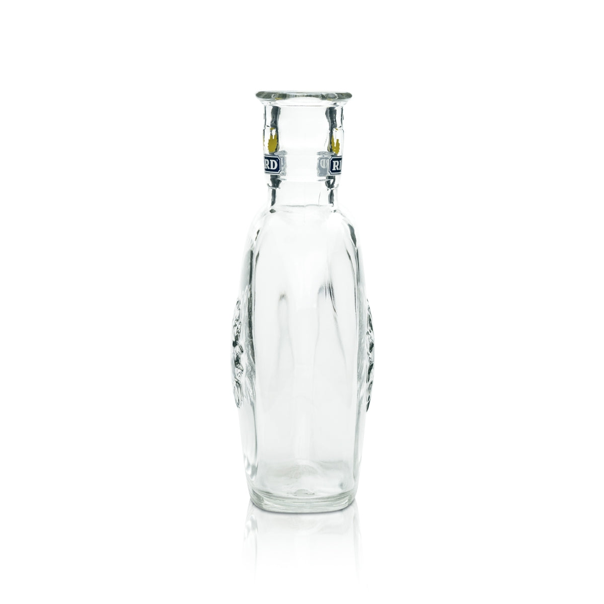Ricard Vase Glas Flaschenform Relief 200ml Karaffe Kanne Ausgießer Blumen Deko – Ansicht 2