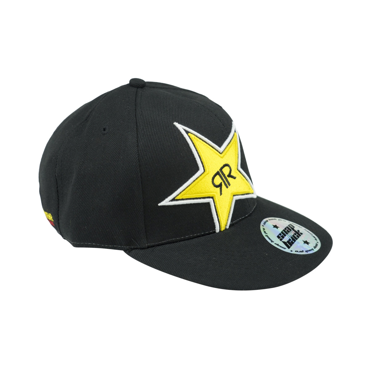 10x Rockstar Energy Cap Snap Basecap Back Kappe Schwarz Unisex Mütze BMX – Ansicht 2