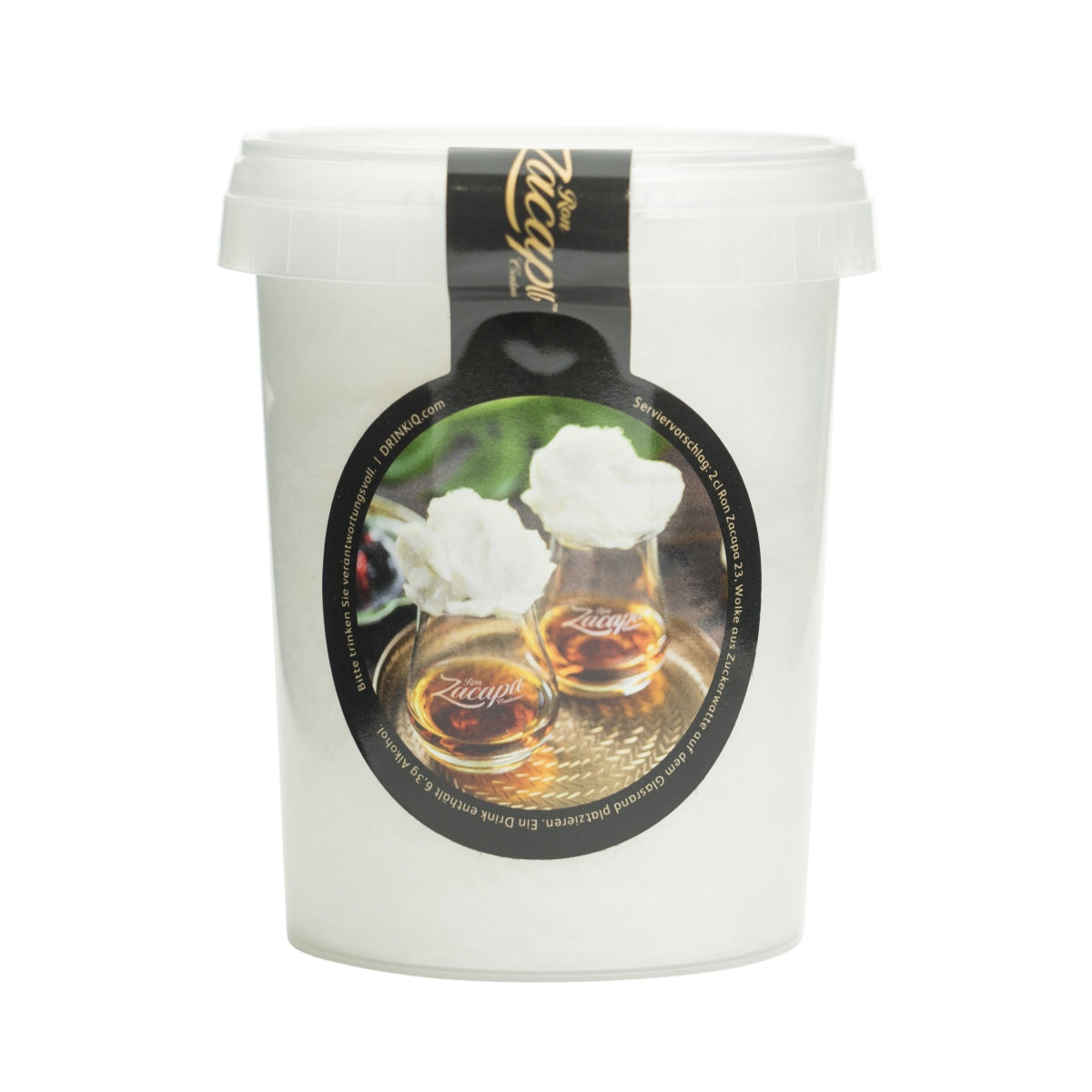 Ron Zacapa Zuckerwatte mit Vanille-Geschmack Rum Cocktail Glas Deko Wolke