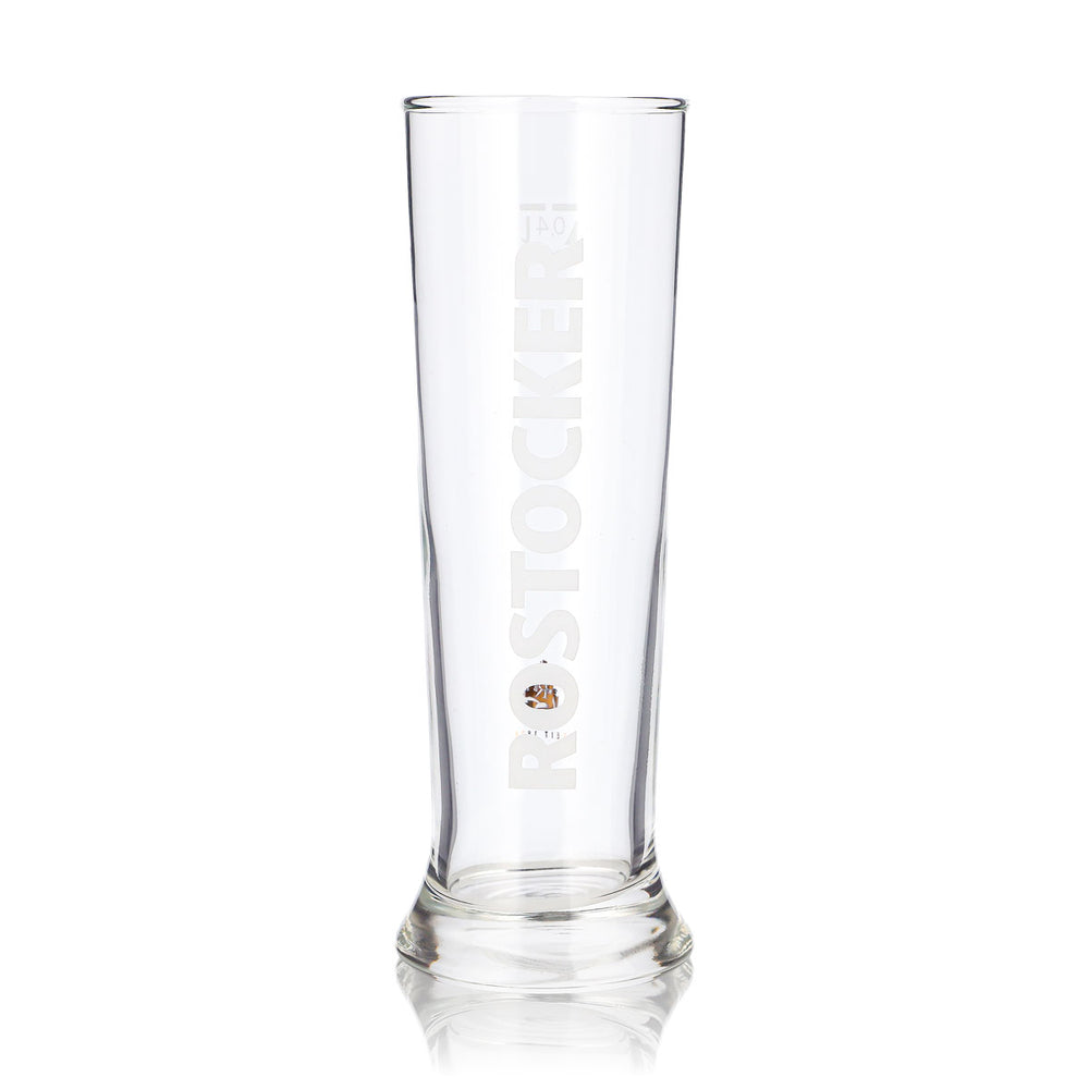 Rostocker Bier Glas 0,4l Pokalglas seit 1878 Sahm Bierglas Pilsglas Pint