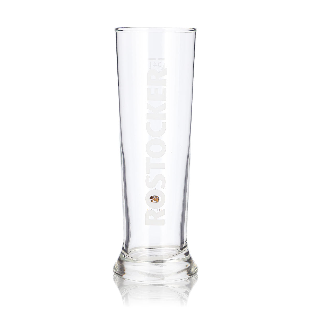 Rostocker Bier Glas 0,4l Pokalglas seit 1878 Sahm Bierglas Pilsglas Pint