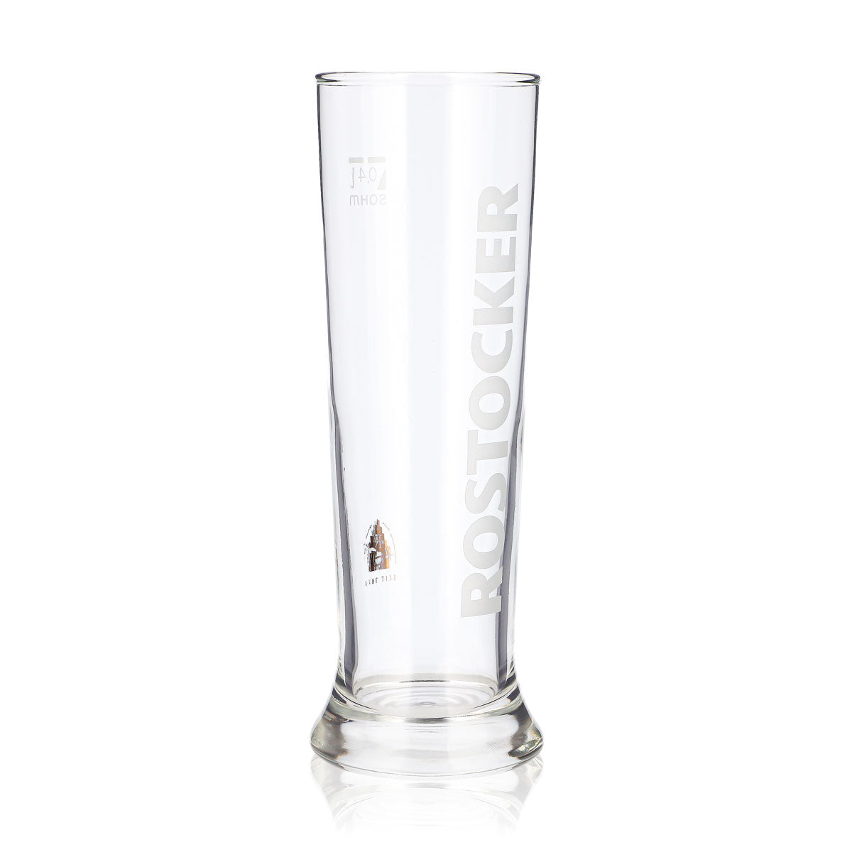 Rostocker Bier Glas 0,4l Pokalglas seit 1878 Sahm Bierglas Pilsglas Pint – Ansicht 2