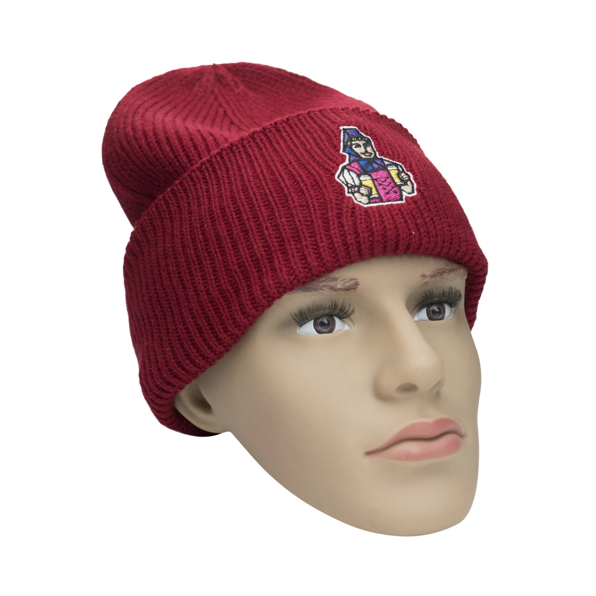 Rothaus Beanie Strick Woll Mütze Hut Kappe Kopfbedeckung Merch Winter – Ansicht 3