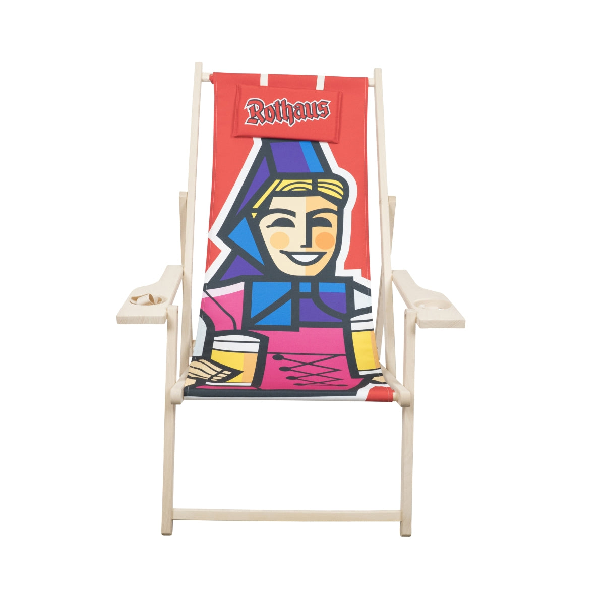Rothaus Liegestuhl Klapp Strand Garten Lounge Beach Camping Liege Möbel Chair – Ansicht 2