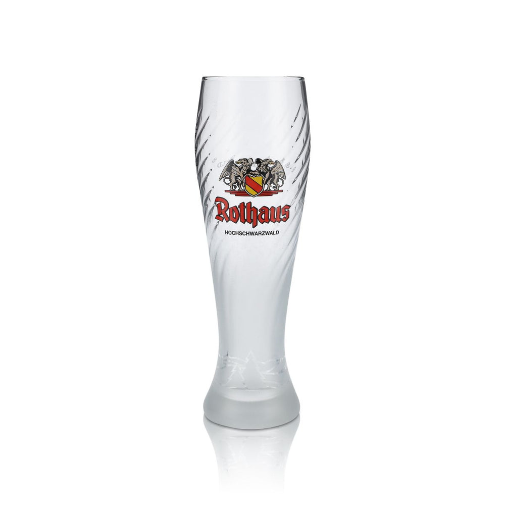 Rothaus Weißbier Glas 0,3l Hefeweizen Pokal Satiniert Frosted Design Gläser