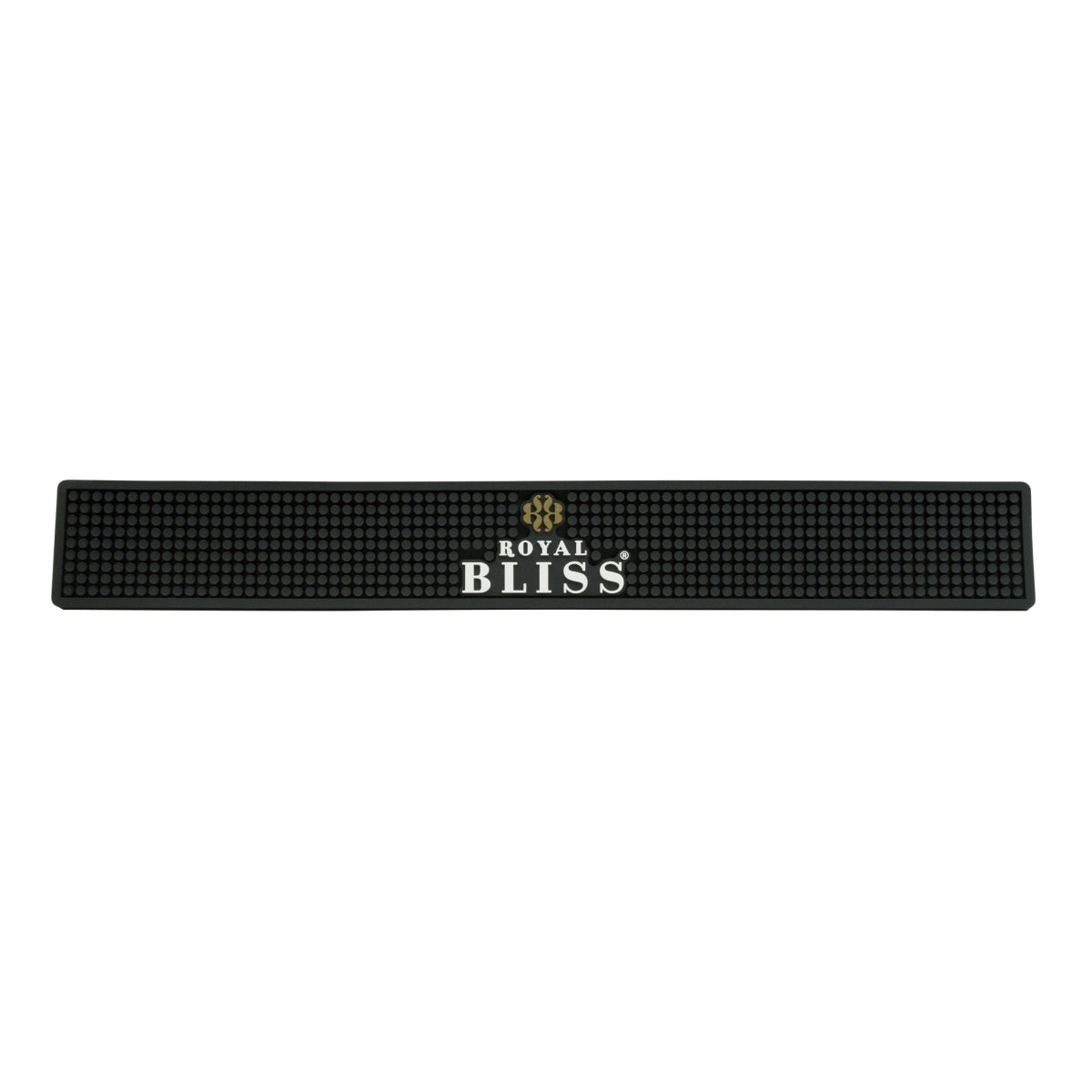 Royal Bliss Likör Barmatte Abtropfmatte Barzubehör Schwarz 60x8