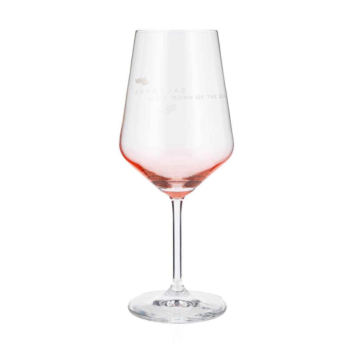 Salcombe Gin Gin Glas 0,52 Weinglas Aperitifglas Rosé-Tönung – Ansicht 3