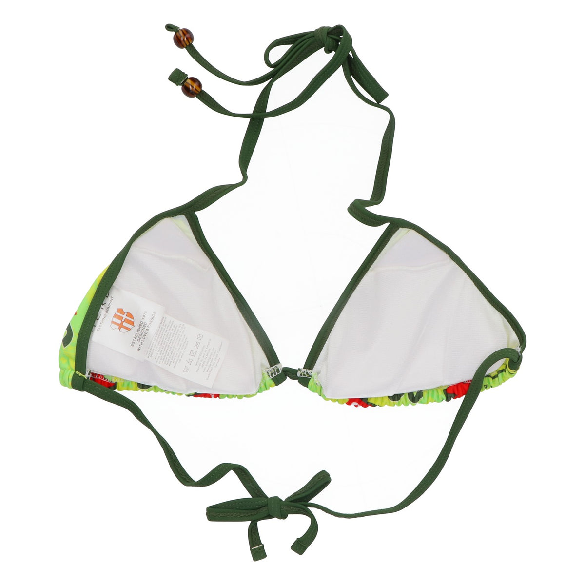 Salitos Bier Bikini Badebekleidung Strandbekleidung Damen Größe 34 grün/gelb – Ansicht 3