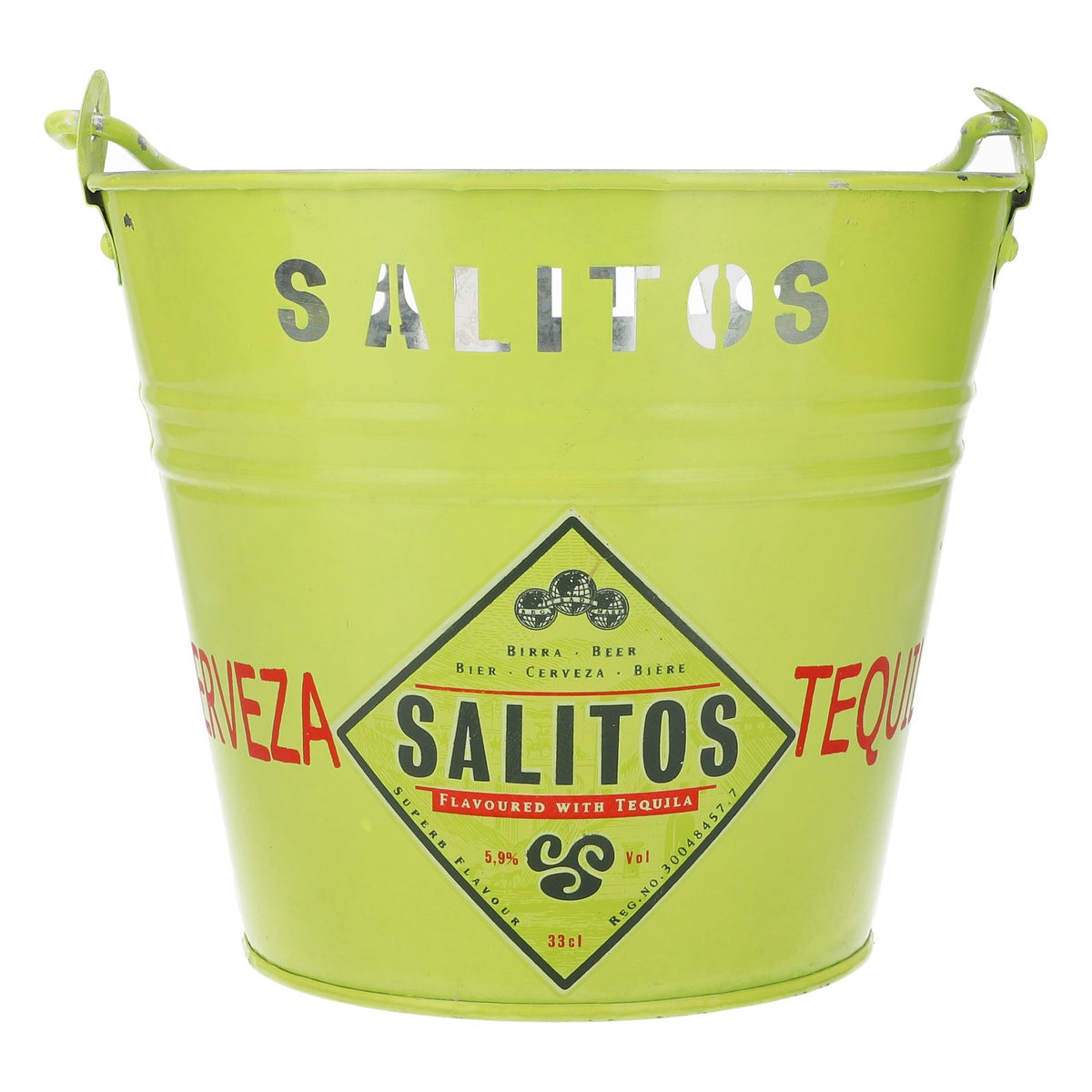 Salitos Bier Eiseimer Flaschenkühler Eimer Icecube Grün Gelb 5l "Maxi" – Ansicht 4