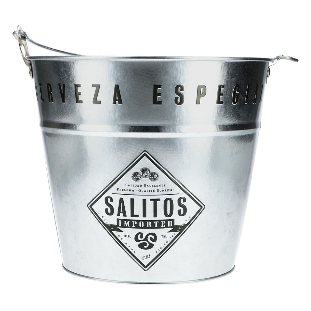 Salitos Blecheimer Kühler Metalleimer 5l Eiseimer Eiswürfelbehälter Barzubehör