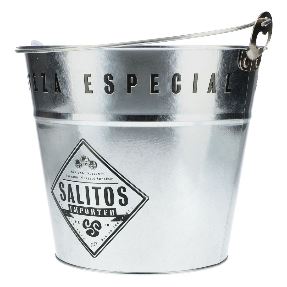 Salitos Blecheimer Kühler Metalleimer 5l Eiseimer Eiswürfelbehälter Barzubehör – Ansicht 3