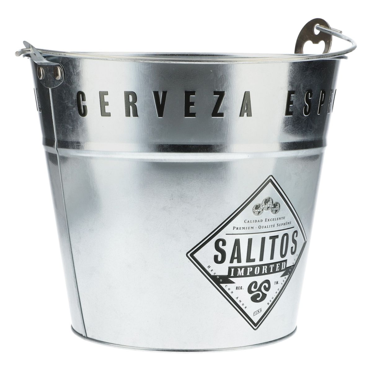 Salitos Blecheimer Kühler Metalleimer 5l Eiseimer Eiswürfelbehälter Barzubehör – Ansicht 4