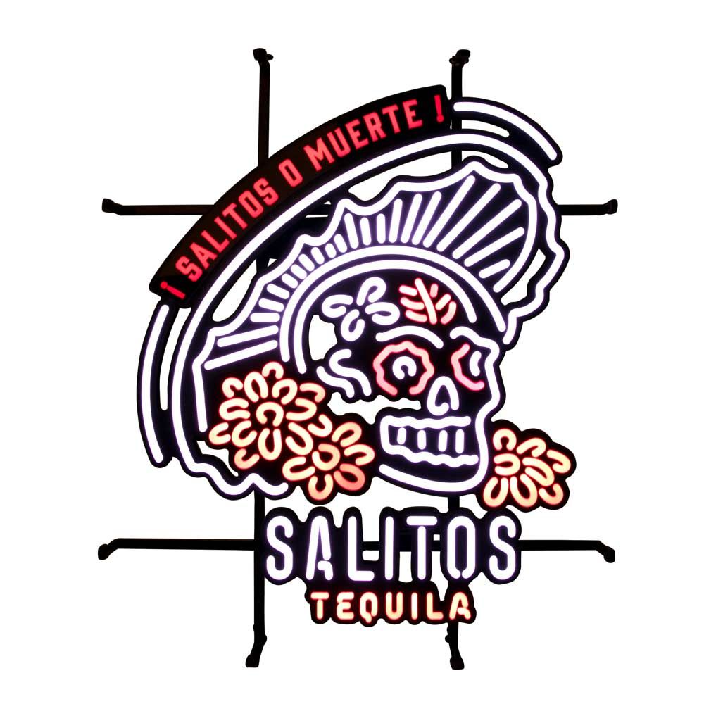 Salitos Leuchtreklame LED Neon Sign Schild Muerte Indoor Dimmbar Dislpay Deko – Ansicht 2