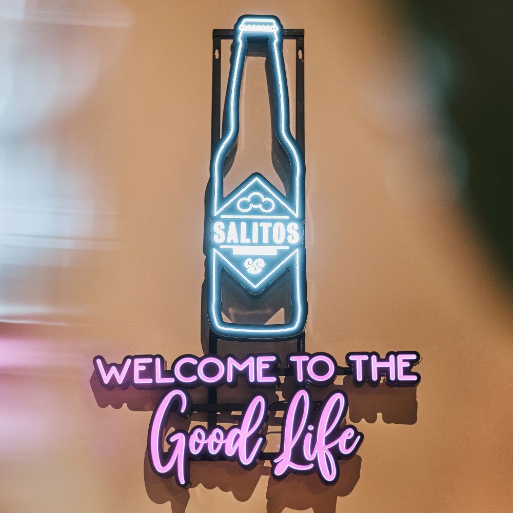 Salitos Leuchtreklame LED Sign Welcome To The Good Life Merchandise MBG Deko